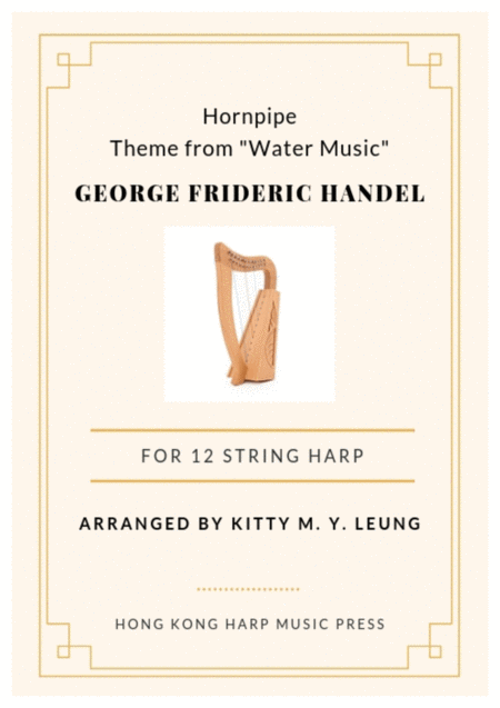 Theme From Water Music By Handel 12 String Small Lap Harp Sheet Music