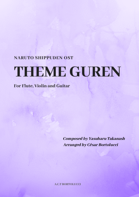 Free Sheet Music Theme Guren From Naruto