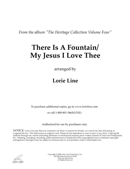 There Is A Fountain My Jesus I Love Thee Sheet Music