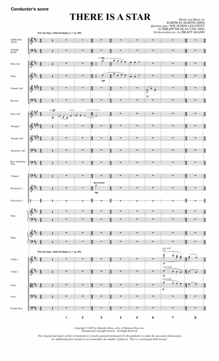 There Is A Star Full Score Sheet Music