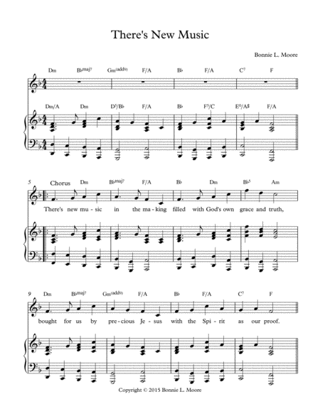 Free Sheet Music Theres New Music