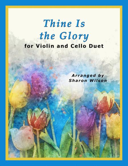 Thine Is The Glory For String Duet Violin And Cello Sheet Music