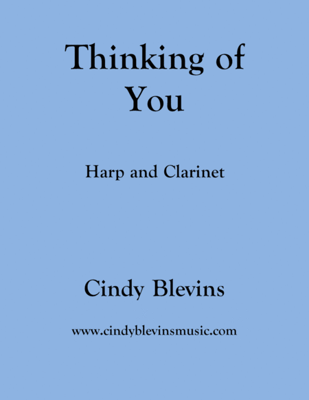 Free Sheet Music Thinking Of You For Harp And Bb Clarinet