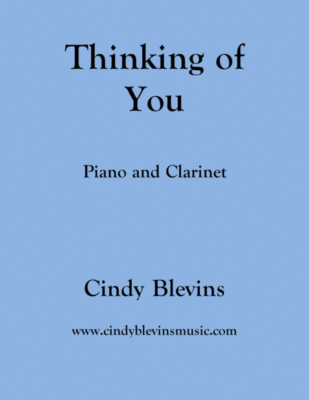 Thinking Of You For Piano And Clarinet Sheet Music