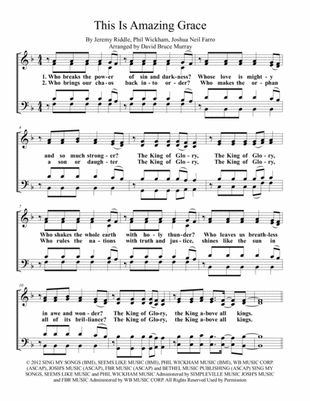 This Is Amazing Grace Sheet Music