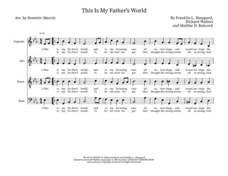 This Is My Fathers World Satb Sheet Music