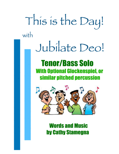 This Is The Day With Jubilate Deo Tenor Bass Solo Optional Glockenspiel Or Similar Percussion Chords Piano Acc Sheet Music