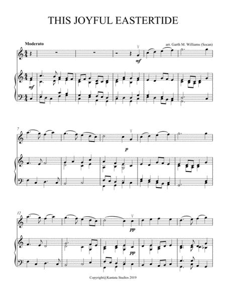 Free Sheet Music This Joyful Eastertide For Solo Violin And Piano