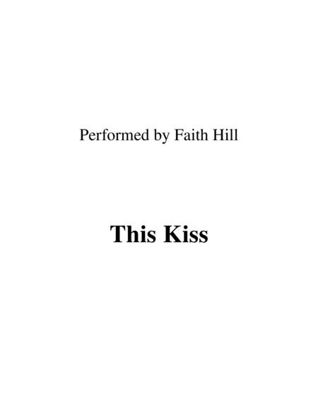 Free Sheet Music This Kiss Performed By Faith Hill