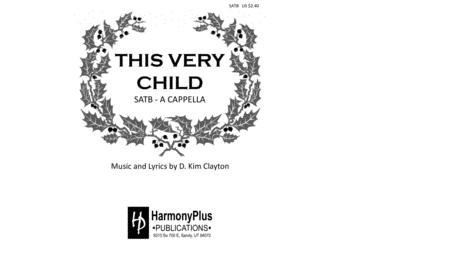 This Very Child Sheet Music