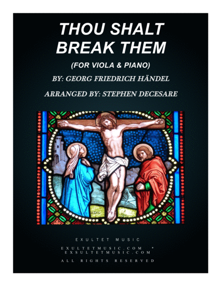 Thou Shalt Break Them For Viola And Piano Sheet Music