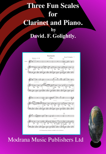 Free Sheet Music Three Fun Scales For Clarinet And Piano