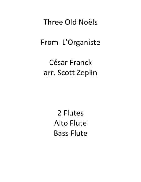 Free Sheet Music Three Old Nols