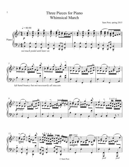 Free Sheet Music Three Pieces For Piano Op 21