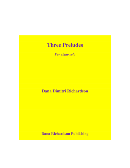 Free Sheet Music Three Preludes For Piano Solo