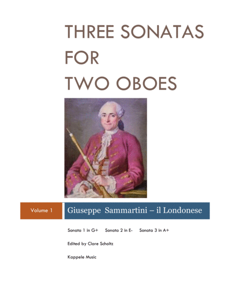 Three Sonatas For Two Oboes Sheet Music