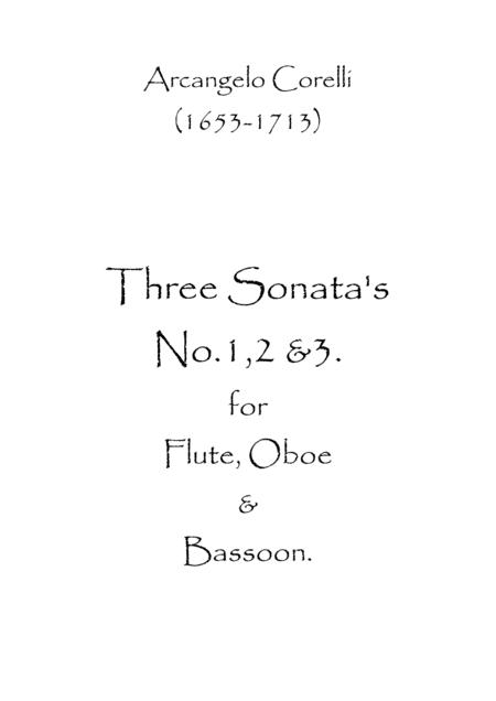 Three Sonatas No 1 2 3 Sheet Music