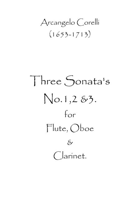 Three Sonatas No1 2 3 Sheet Music