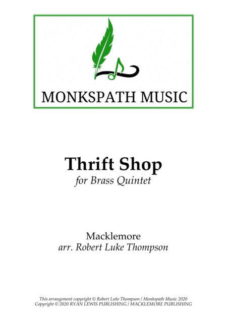 Free Sheet Music Thrift Shop For Brass Quintet