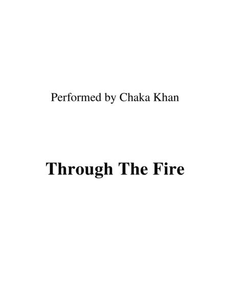Free Sheet Music Through The Fire Performed By Chaka Khan