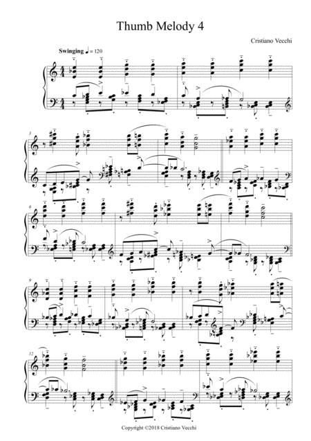 Free Sheet Music Thumb Melody 4