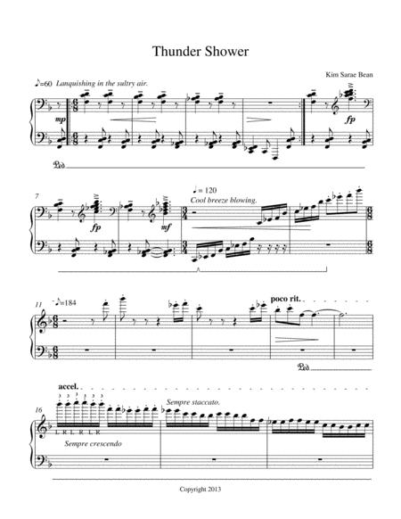 Thunder Shower Sheet Music