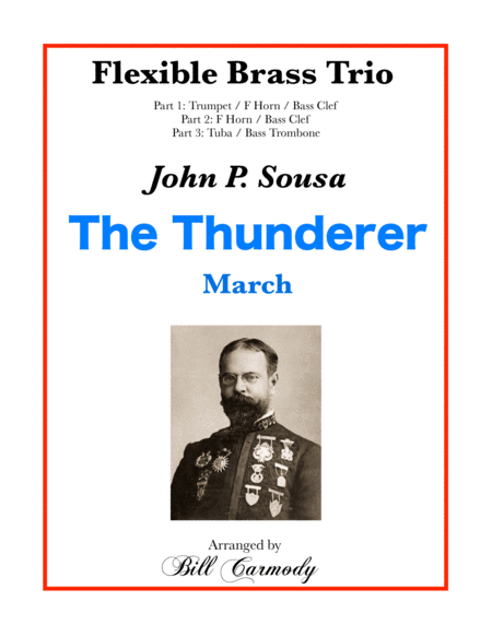 Free Sheet Music Thunderer March The