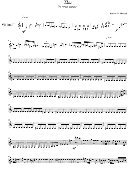 Thus Violin Ii Part Sheet Music