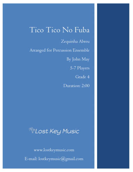 Tico Tico No Fuba Percussion Ensemble Sheet Music