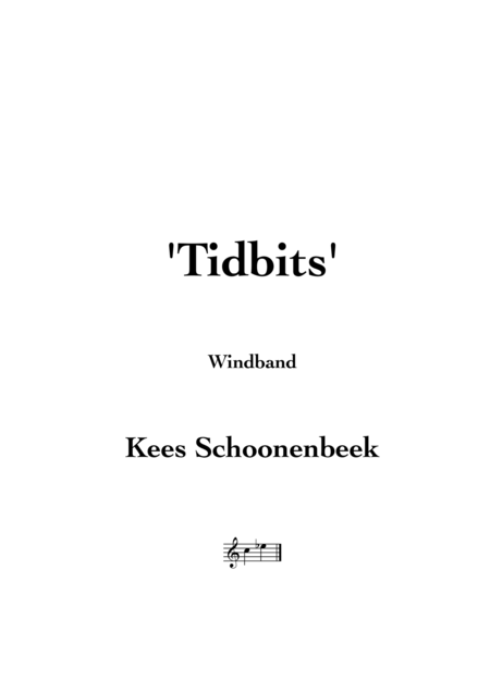 Tidbits Sheet Music