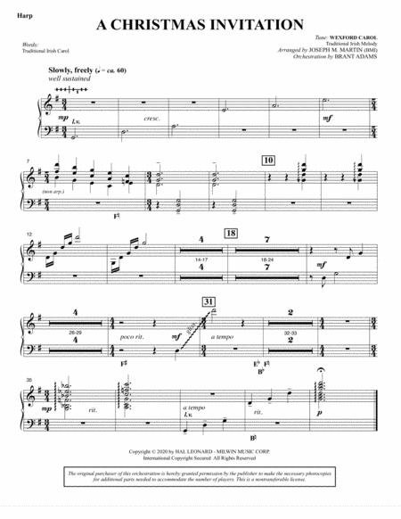 Free Sheet Music Tidings Of Joy A Celtic Christmas Celebration Full Orchestra Harp