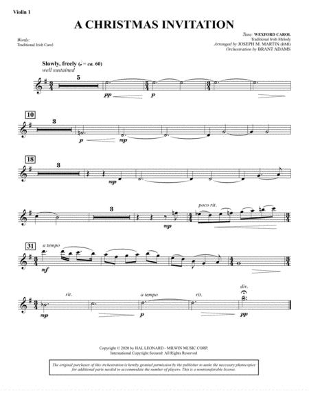 Free Sheet Music Tidings Of Joy A Celtic Christmas Celebration Full Orchestra Violin 1