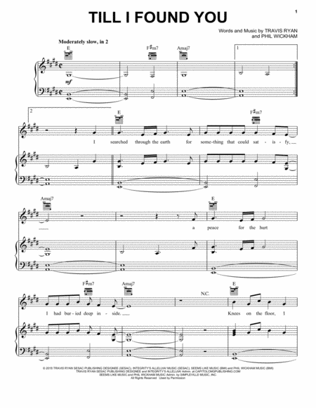 Till I Found You Sheet Music