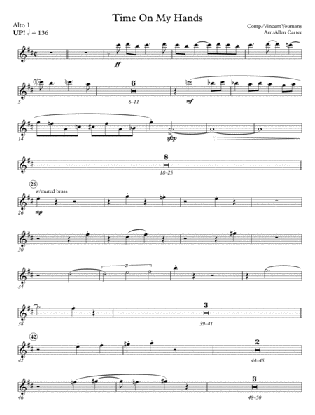 Free Sheet Music Time On My Hands Parts