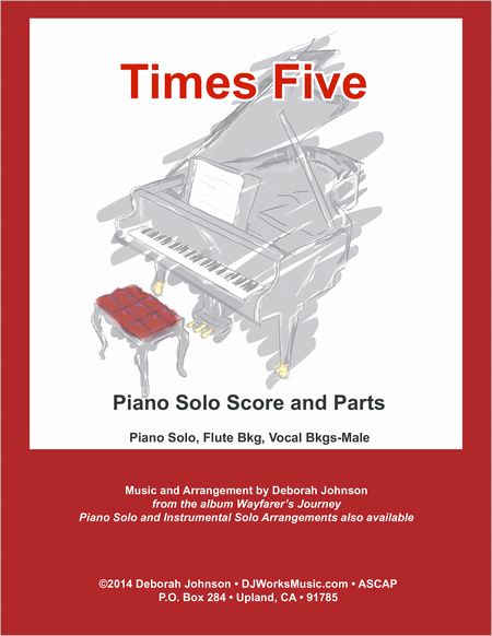 Times Five Piano Solo Score Sheet Music