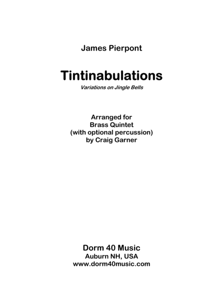 Tintinabulations Variations On Jingle Bells Sheet Music