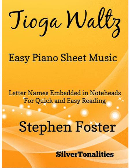 Tioga Waltz Easy Piano Sheet Music Sheet Music