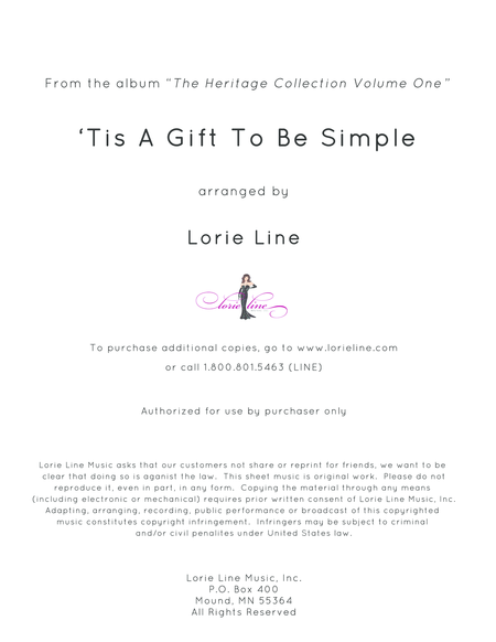 Tis A Gift To Be Simple Simple Gifts Sheet Music