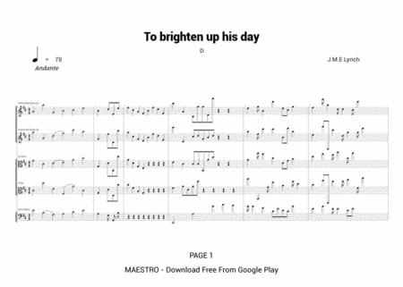 To Brighten Up His Day D78 Sheet Music