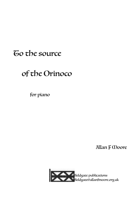 Free Sheet Music To The Source Of Orinoco