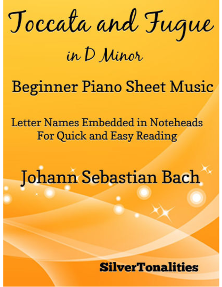 Toccata And Fugue In D Minor Beginner Piano Sheet Music Sheet Music