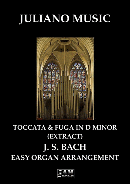 Toccata E Fugue In D Minor Extract Easy Organ Js Bach Sheet Music