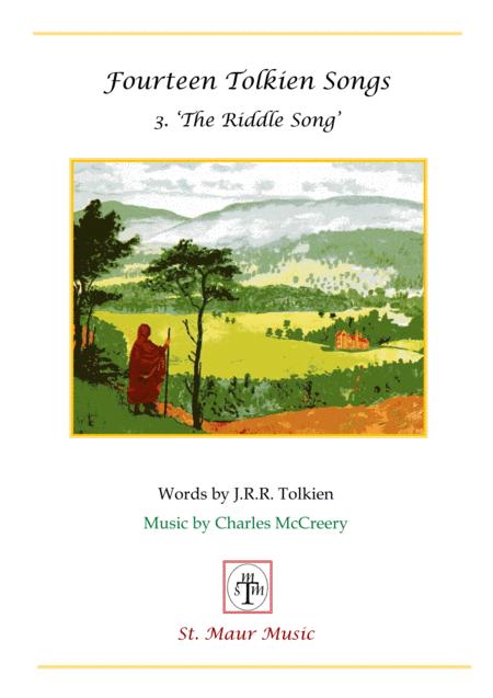 Free Sheet Music Tolkien Song The Riddle Song