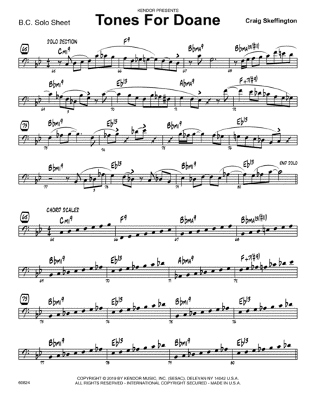 Free Sheet Music Tones For Doane Sample Solo Bass Clef Instr