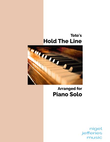 Toto Hold The Line Arranged For Piano Solo Sheet Music