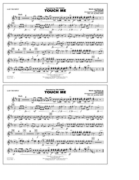 Free Sheet Music Touch Me Arr Paul Murtha 1st Bb Trumpet