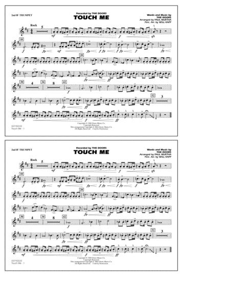 Free Sheet Music Touch Me Arr Paul Murtha 2nd Bb Trumpet