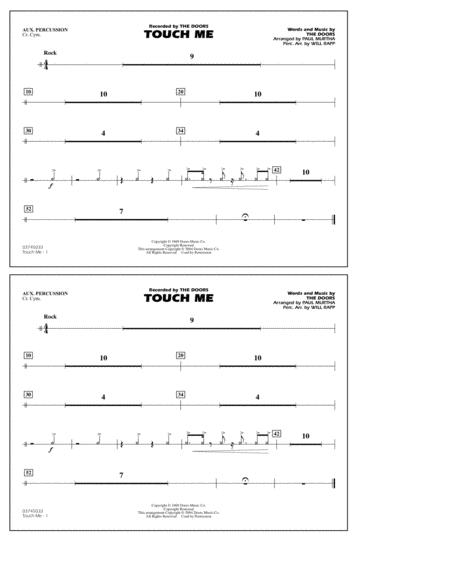 Touch Me Arr Paul Murtha Aux Percussion Sheet Music