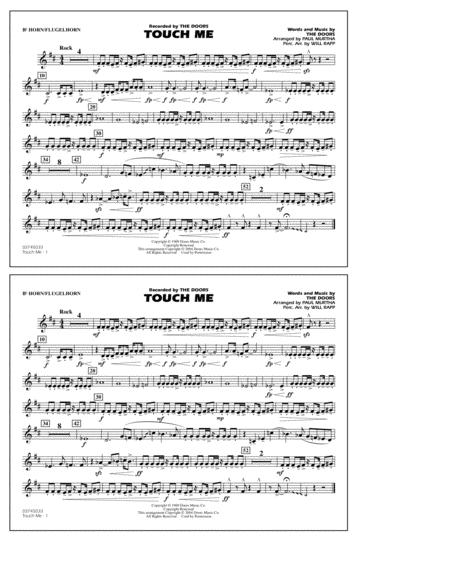 Free Sheet Music Touch Me Arr Paul Murtha Bb Horn Flugelhorn