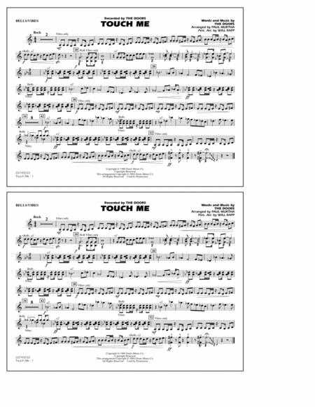 Touch Me Arr Paul Murtha Bells Vibes Sheet Music